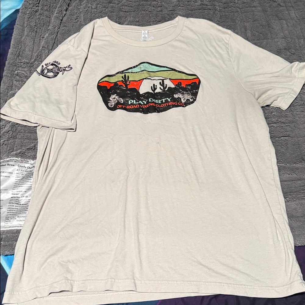 Beige Graphic T-Shirt